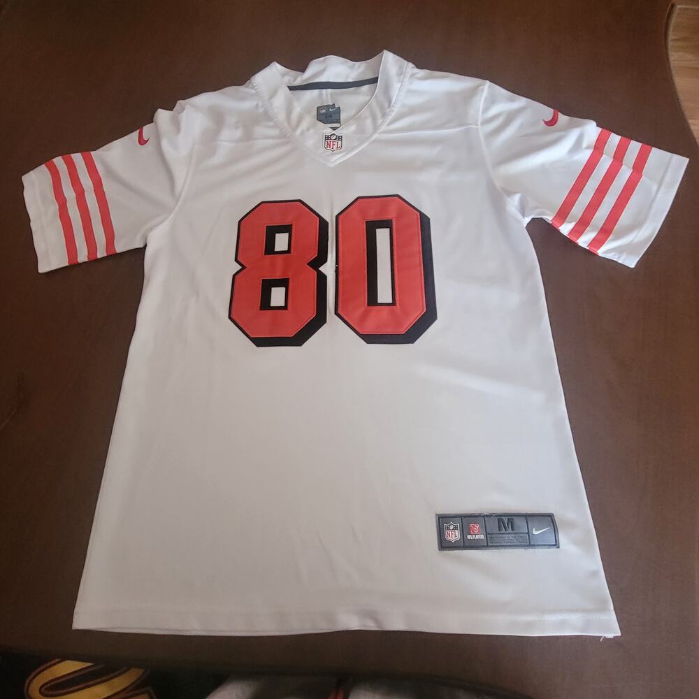 NFL Nike On The Field 49ers Jerry Rice #80 Jersey Men’s Size M Sewn Stiched New